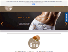 Tablet Screenshot of fitnessline.net