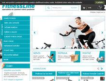 Tablet Screenshot of fitnessline.cz